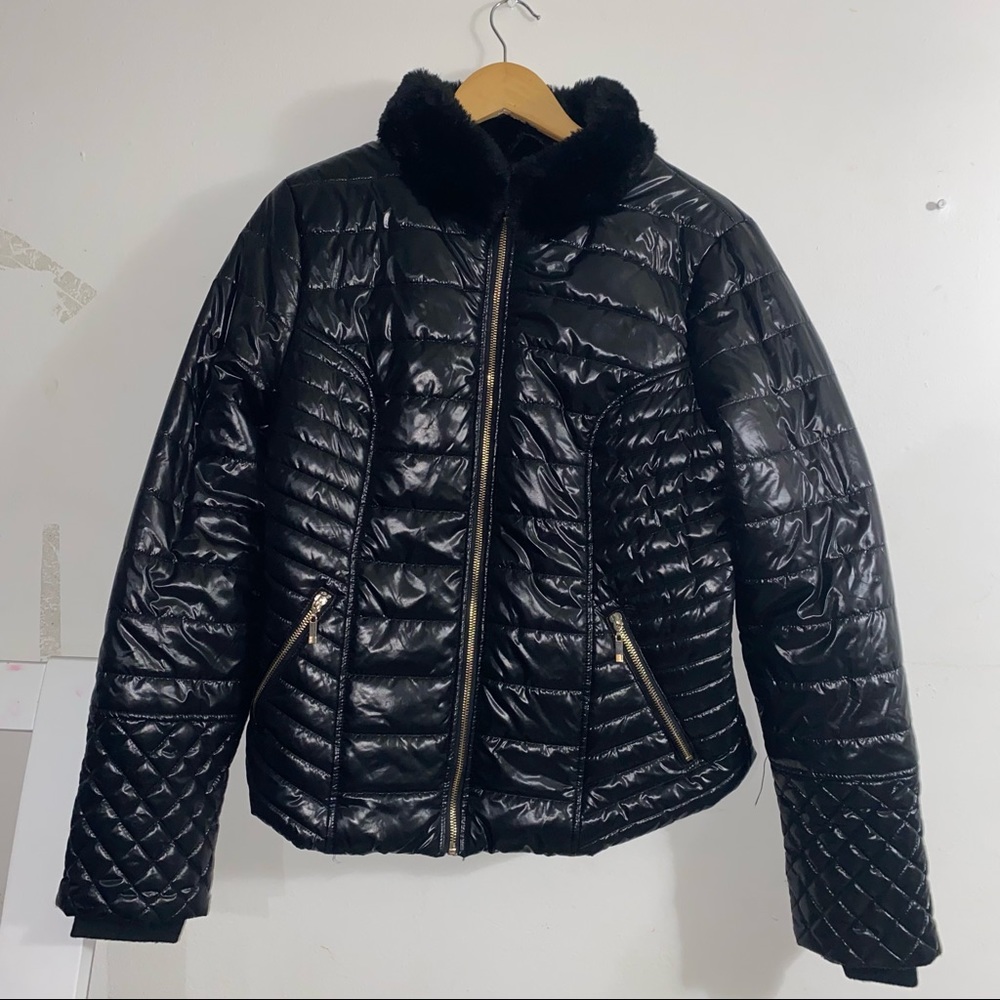 Guess Black Puffer Coat